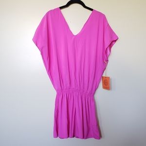 Ramy Brook *Rare* Fiji Pink Silk Mini Dress NWT